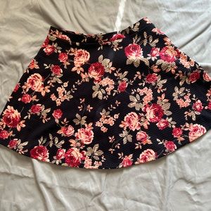 Floral skater skirt